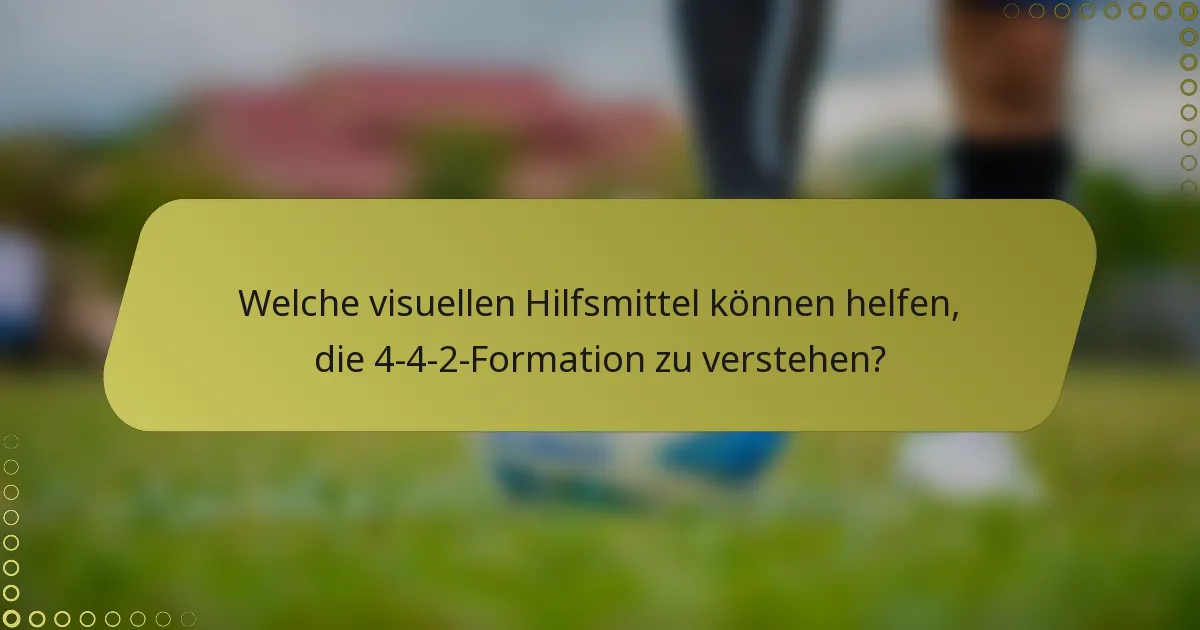 Welche visuellen Hilfsmittel können helfen, die 4-4-2-Formation zu verstehen?